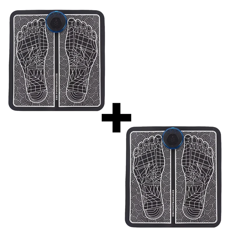 FeetRelief 1+1 GRATIS: Smart EMS Puls Fot Lindring Cirkulation Massage Platta