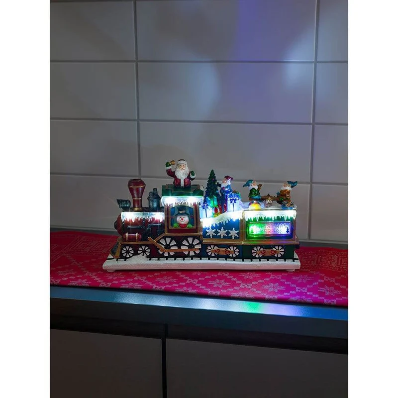 LED Weihnachts-Express Animation Weihnachtsliedern batteriebetrieben