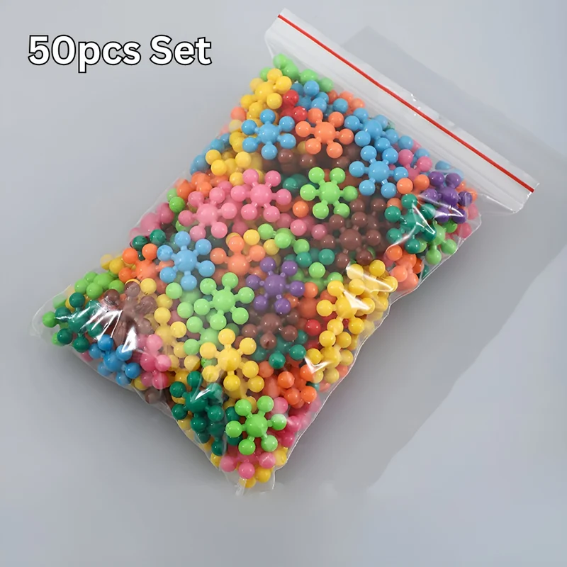 Kletshuts™ SnowflakeBlocks: Montessori Pedagogiska Kreativa Snöflingsblock Konstruktions Set