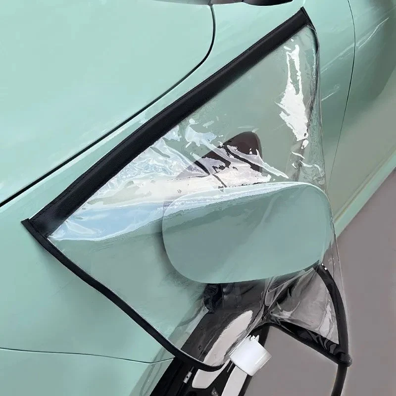 PortCover 1+1 GRATIS: Transparent Vattentät Elfordon Laddportskåpa