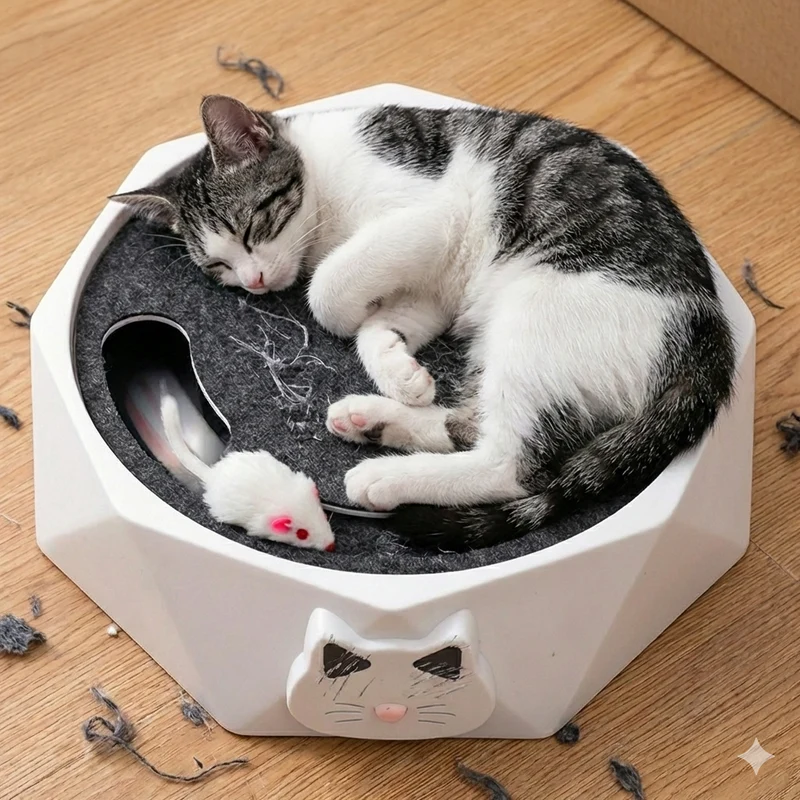 Catfri® MouseHunting - Interaktiv Skrapa Mus Jakt Leksak För Katter