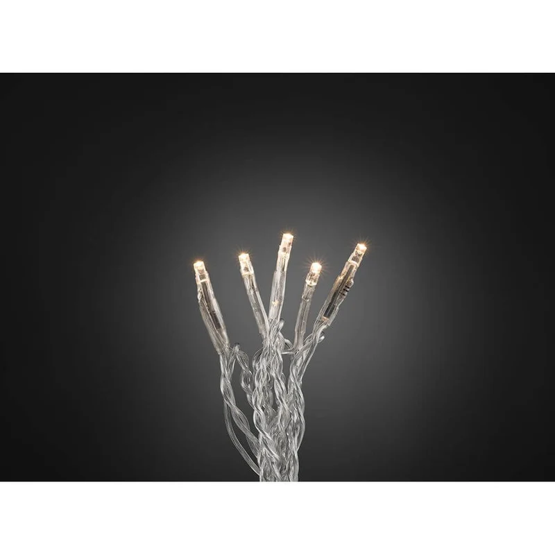 5m Micro LED Lichterkette 50 Warmweiße Dioden