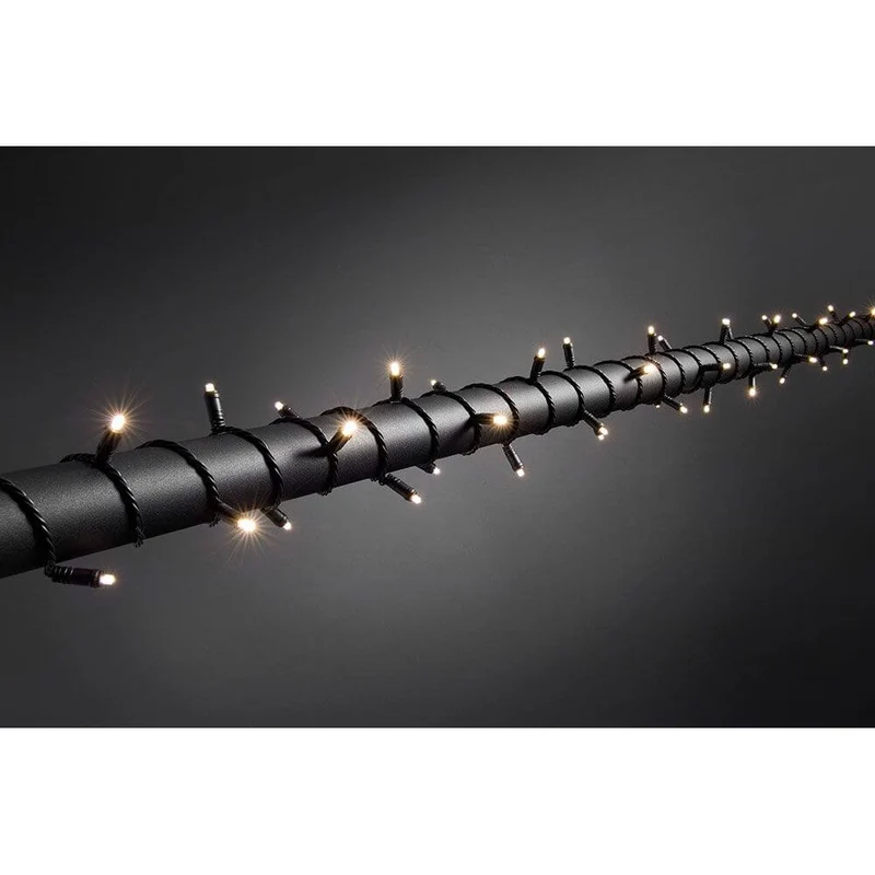 3m Micro LED Lichterkette mit 9h Timer IP67 40 Warmweiße Dioden IP44