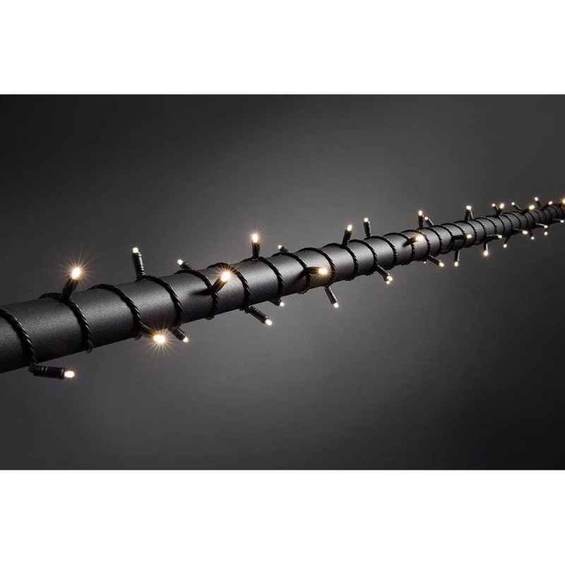 31m Micro LED Lichterkette mit 9h Timer IP67 120 Warmweiße Dioden IP44