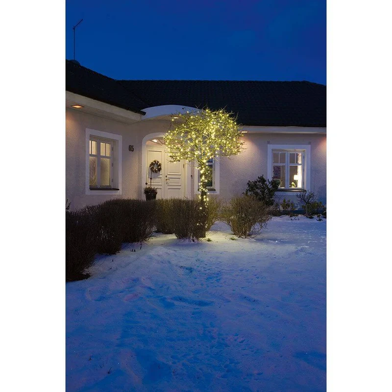 Micro LED Lichterkette Funkeleffekt 40 Warmweiße Dioden IP44