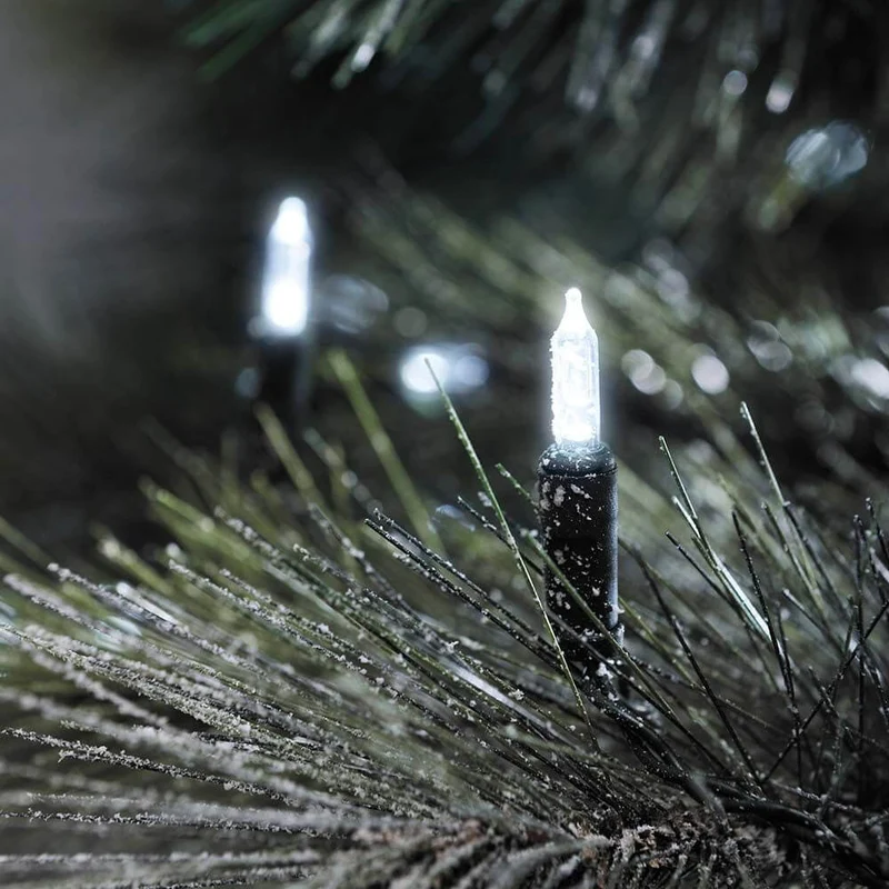 LED Minilichterkette 80 Kaltweiße Dioden IP44