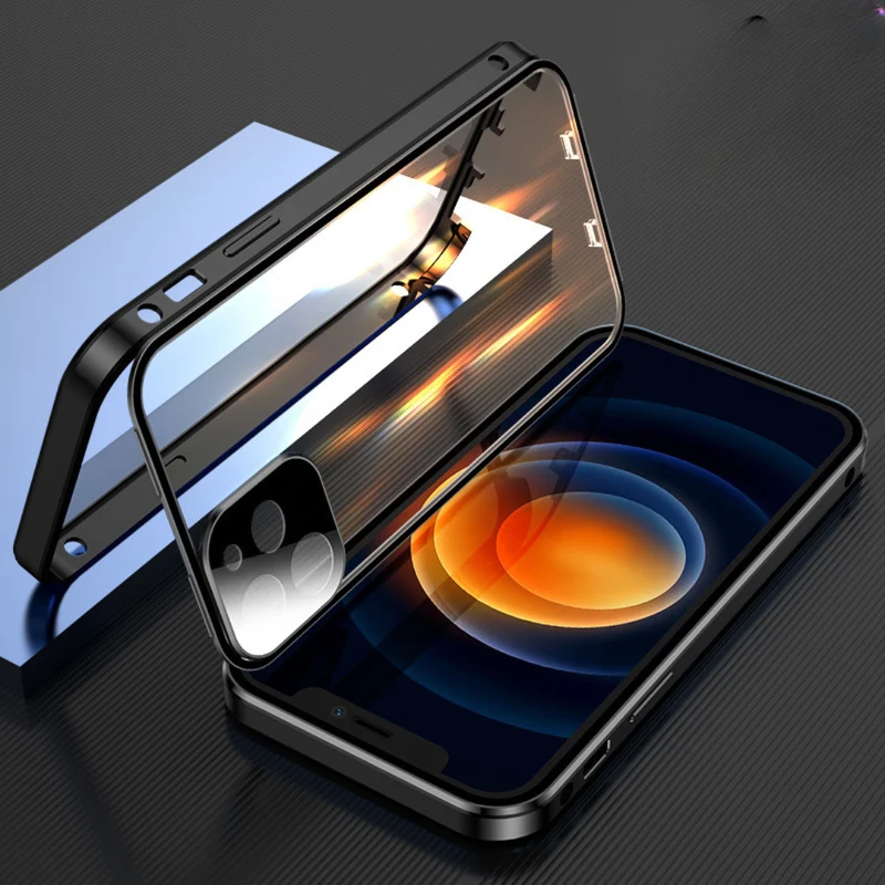 MagneticCase: Fullt Skyddande Dubbel-Sidig Transparent Magnetisk Skal