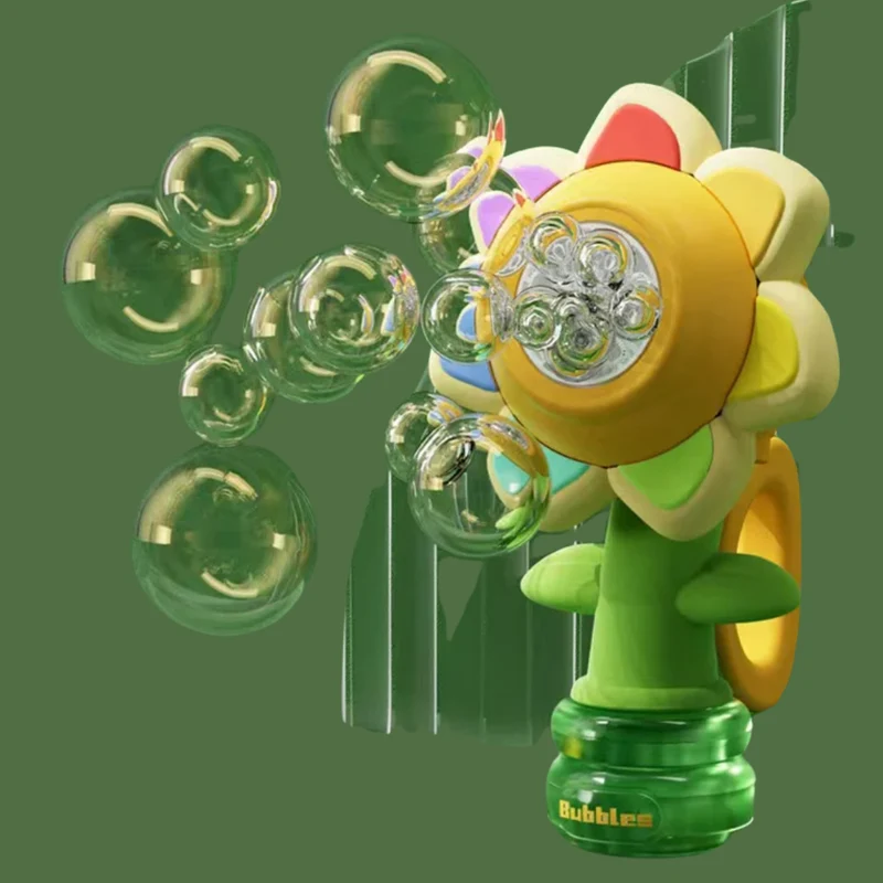 Kletshuts™ SunflowerBubble - Automatisk Solros Bubbelblåsare Maskinleksak