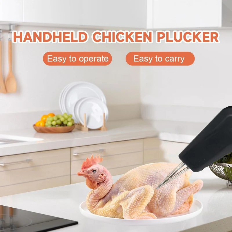 FeatherPlucker - Bärbar Uppladdningsbar Fjäderfä Höghastighets Plockande Fjäder Plockare