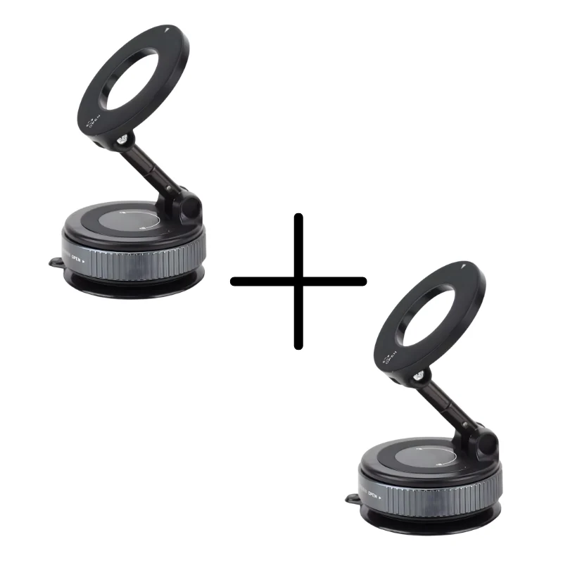 Holder360° MagneticMount 1+1 GRATIS: Roterbart Vikbart Justerbart Universellt Telefon Magnetiskt Fäste