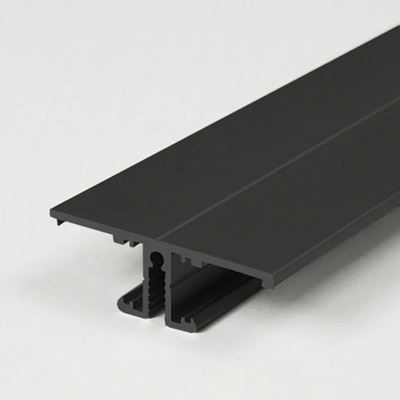 Aufbau-Wandprofil T-Form 200cm Schwarz für LED-Strips