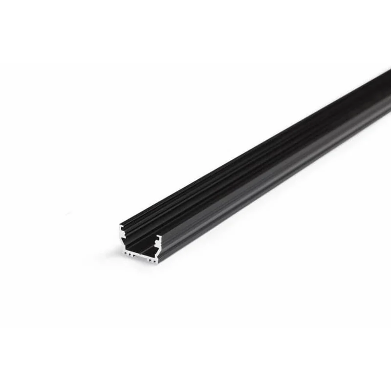 Einputzprofil 200cm Schwarz ohne Abdeckung für LED-Strips