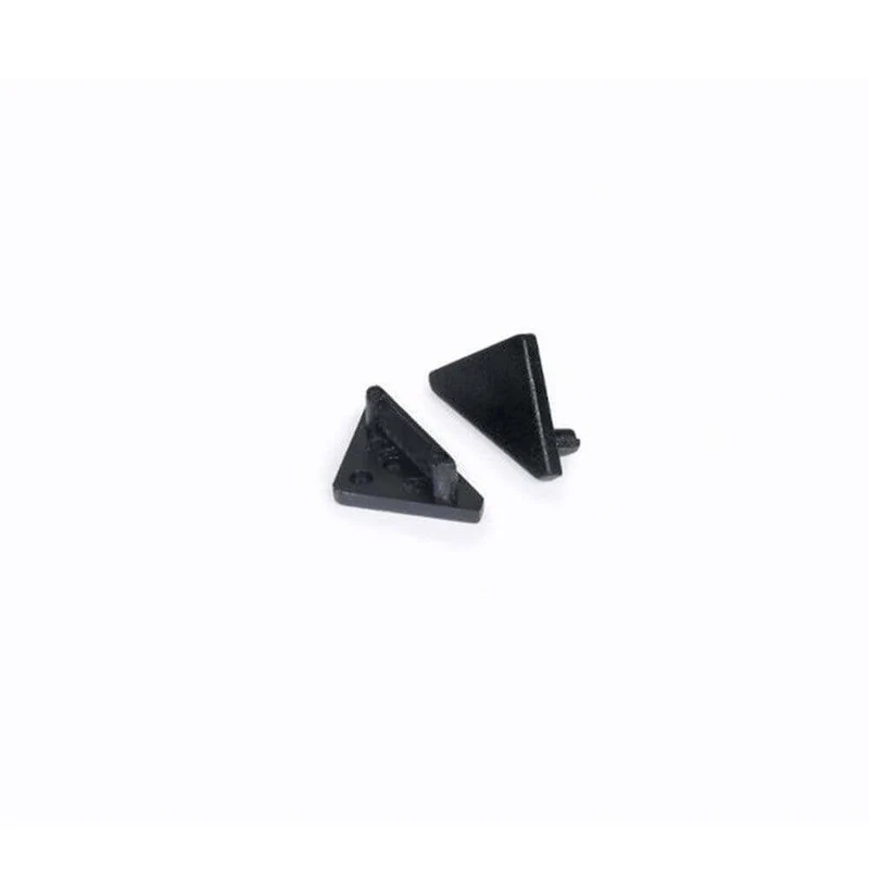 Endkappen 2er Set für Eckprofil 30° + 60° Typ E Schwarz
