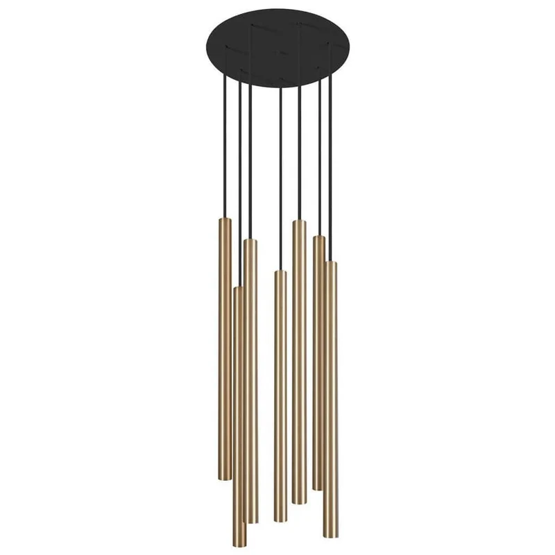 Hängeleuchte Laser 7-flg. Ø 30cm Goldfarben