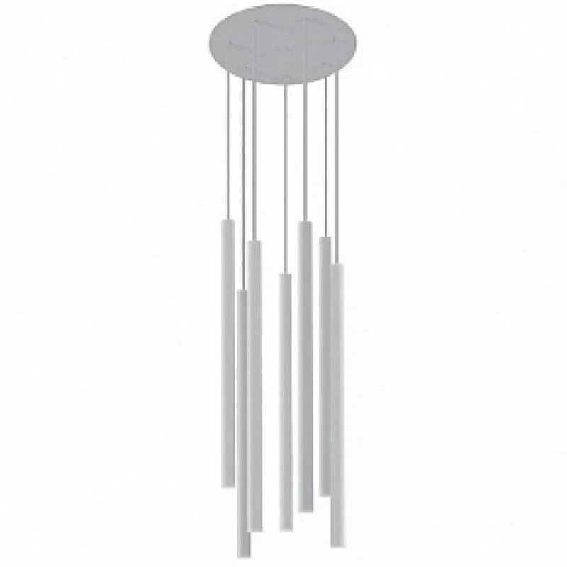 Pendelleuchte Laser 7-flg. Ø 30cm Weiß