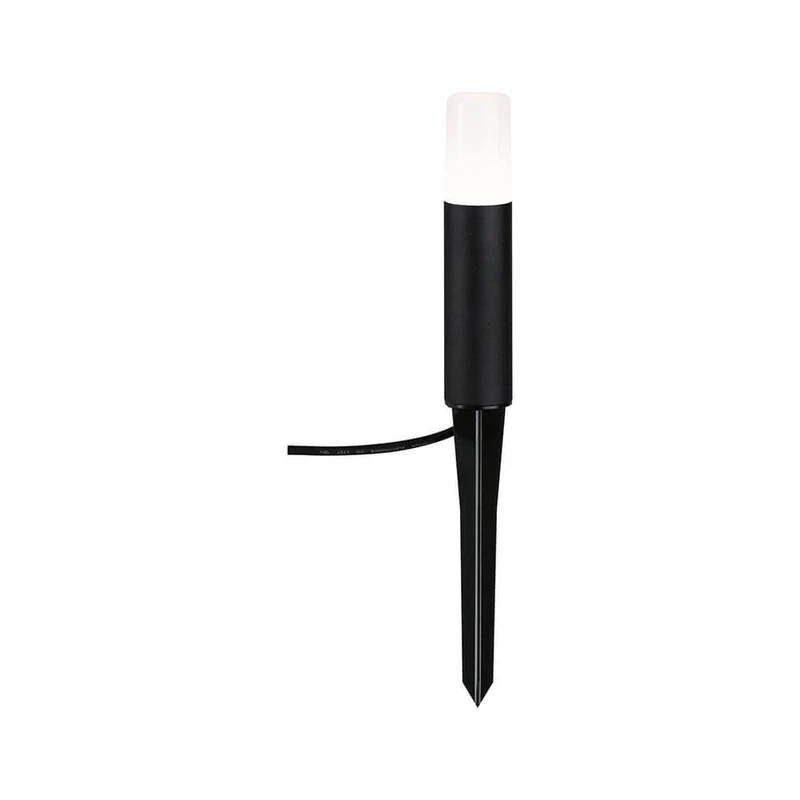 Plug & Shine LED Pollerleuchte Flarea Metall Schwarz IP65