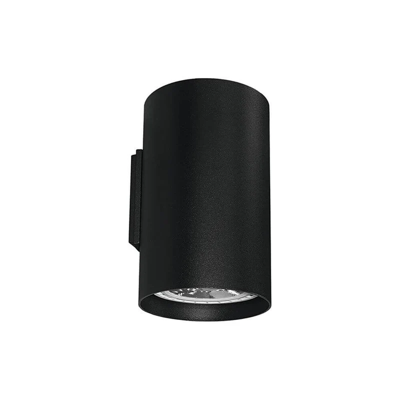 Wandleuchte Tube Up&Down Schwarz