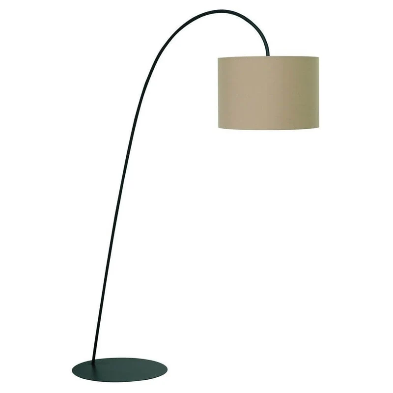 Alic Stehleuchte mit Stoffschirm 186cm Braun