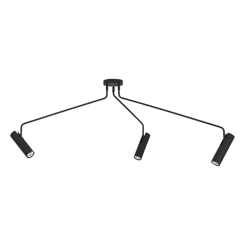Eyes Deckenleuchte mit 3 verstellbaren Spots 135cm Schwarz