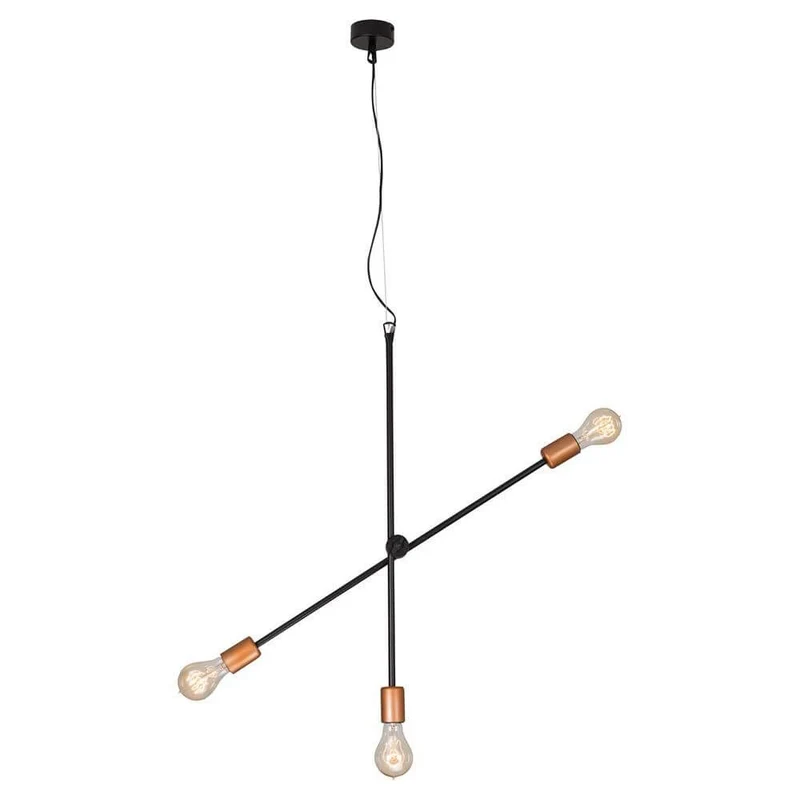 RetroStick Pendelleuchte 3-flammig 73cm Kupfer