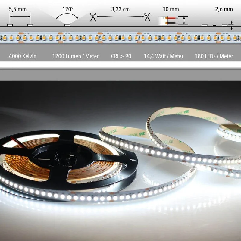 5m LED-Strip 14, 4 W/m Neutralweiß IP63