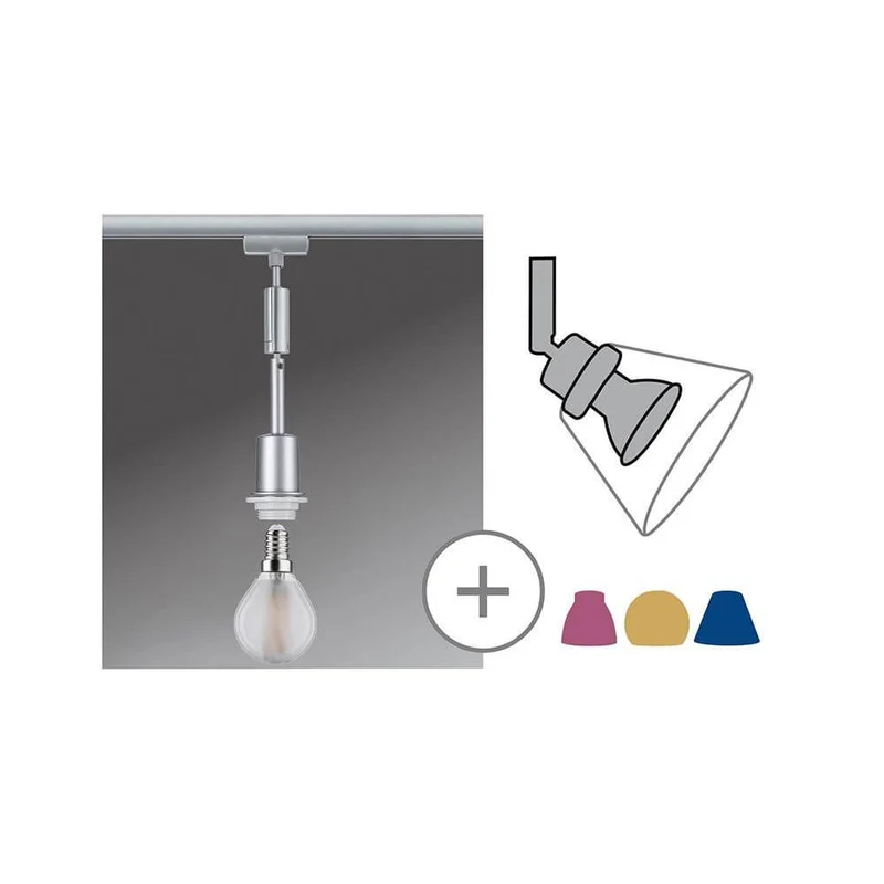 U-Rail Pendelleuchte DecoSystems Chrom-Matt