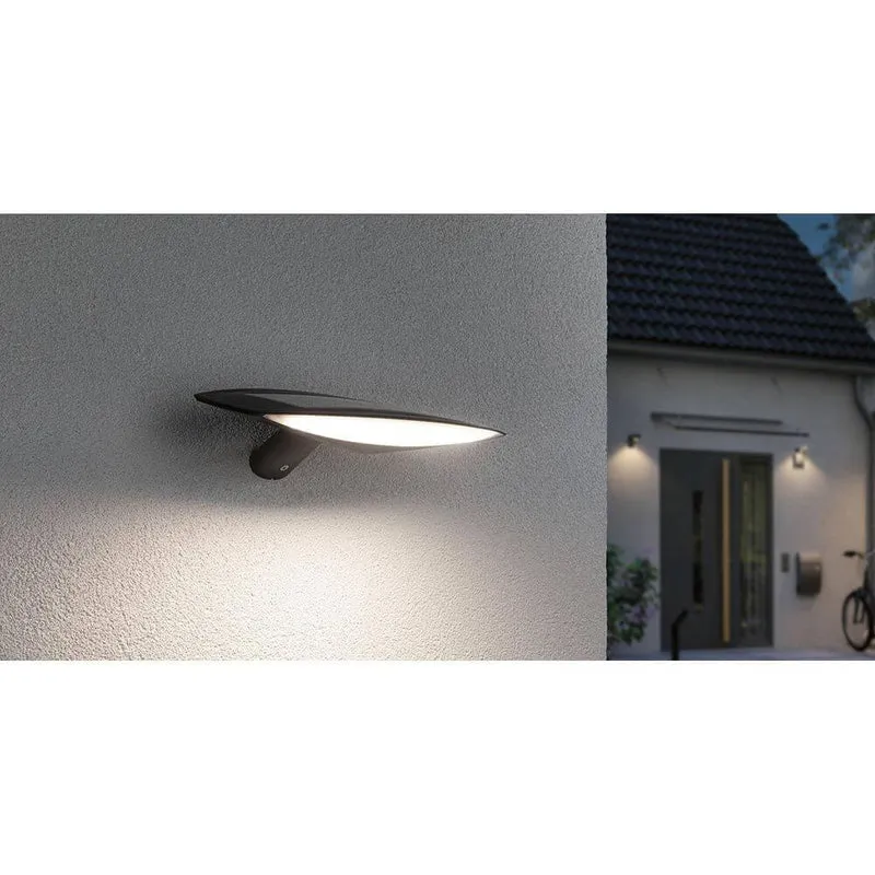 Solar LED Außenwandleuchte Kiran Bewegungssensor Anthrazit
