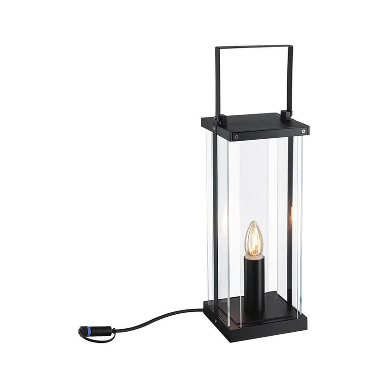 Plug & Shine Laterne Bodenleuchte Classic Anthrazit