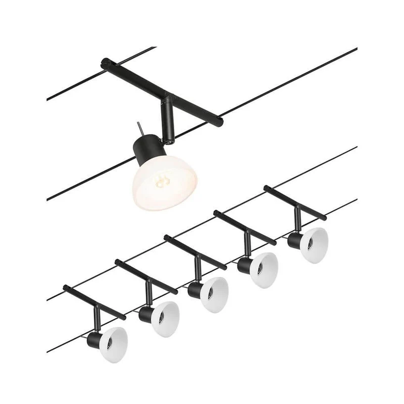 CorDuo Seilsystem Sheela 5-Spot Basis-Set Schwarz, Chrom