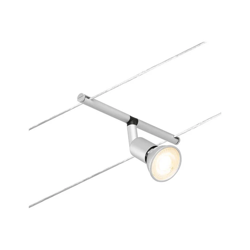 CorDuo Seilsystem Salt Einzelspot Chrom-Matt