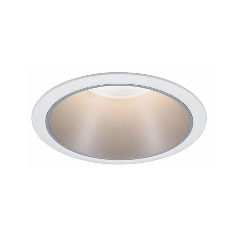 LED Einbauleuchte Cole LED Rund 8,8cm Weiß, Silber