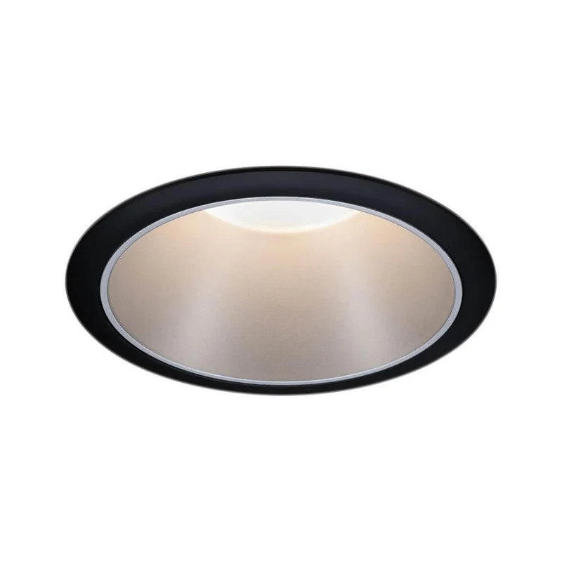 LED Einbauleuchte Cole LED Rund 8,8cm Schwarz, Silber