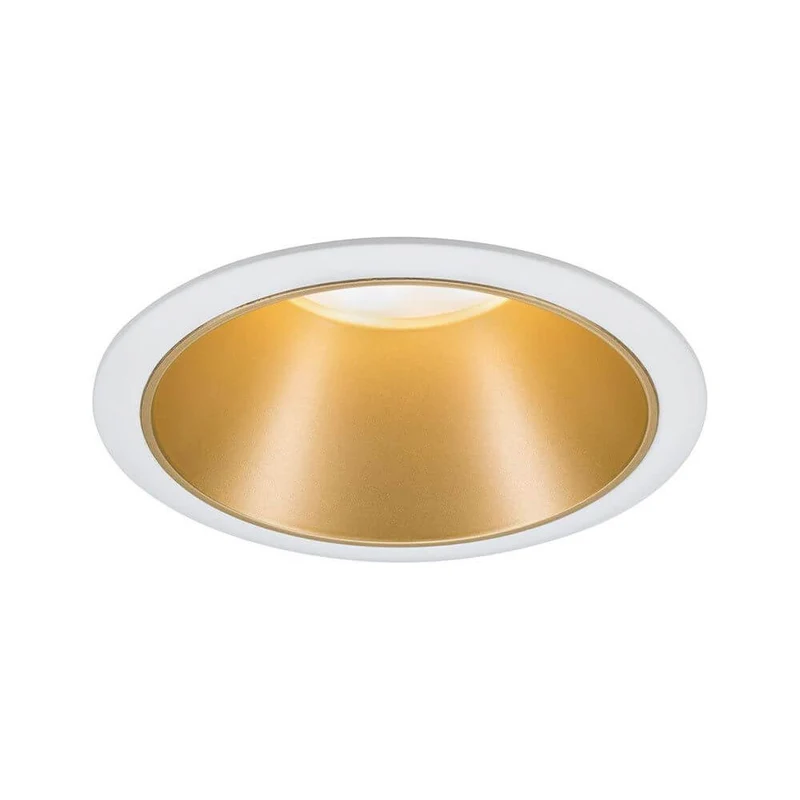 LED Einbauleuchte Cole LED Rund 8,8cm Weiß, Gold