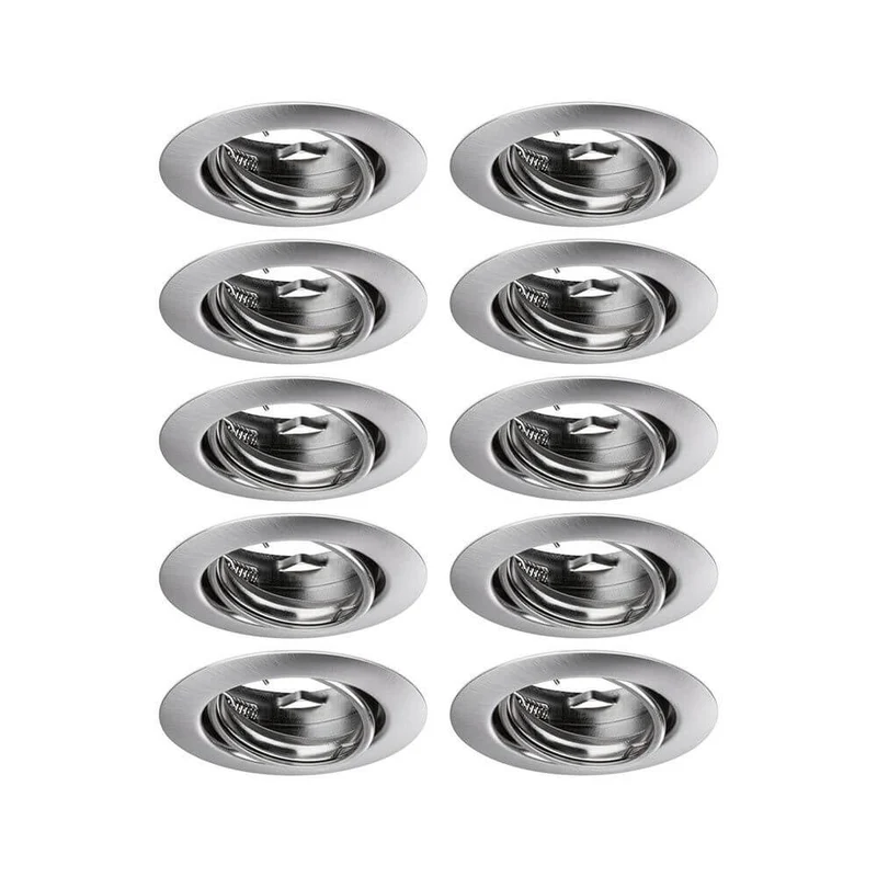Einbauleuchte Base 10er Basis-Set Schwenkbar Ø 9cm Metall