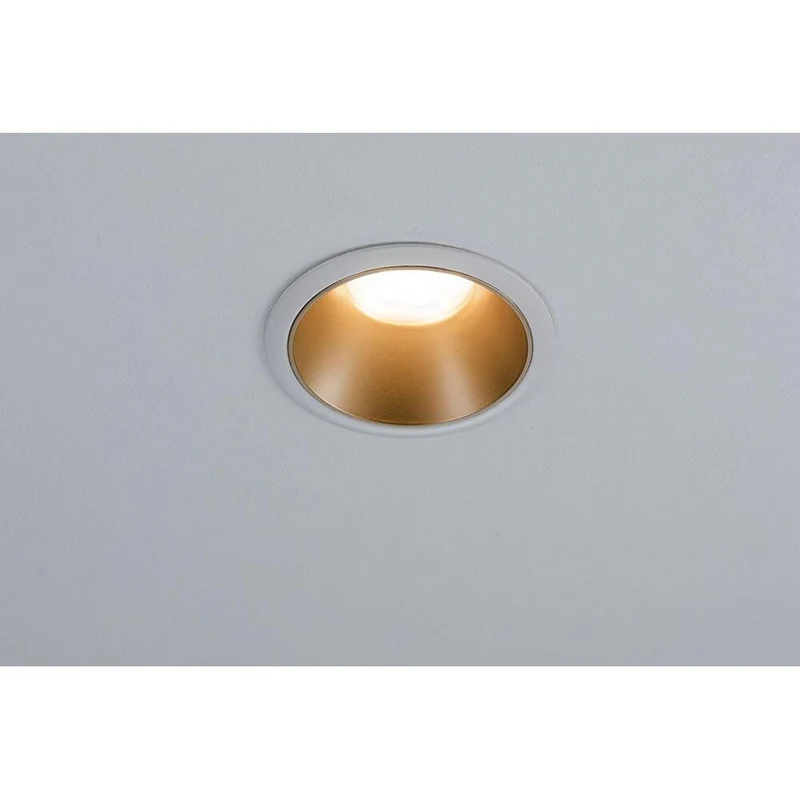 Einbauleuchte Cole 8,8cm Weiß-Matt, Gold