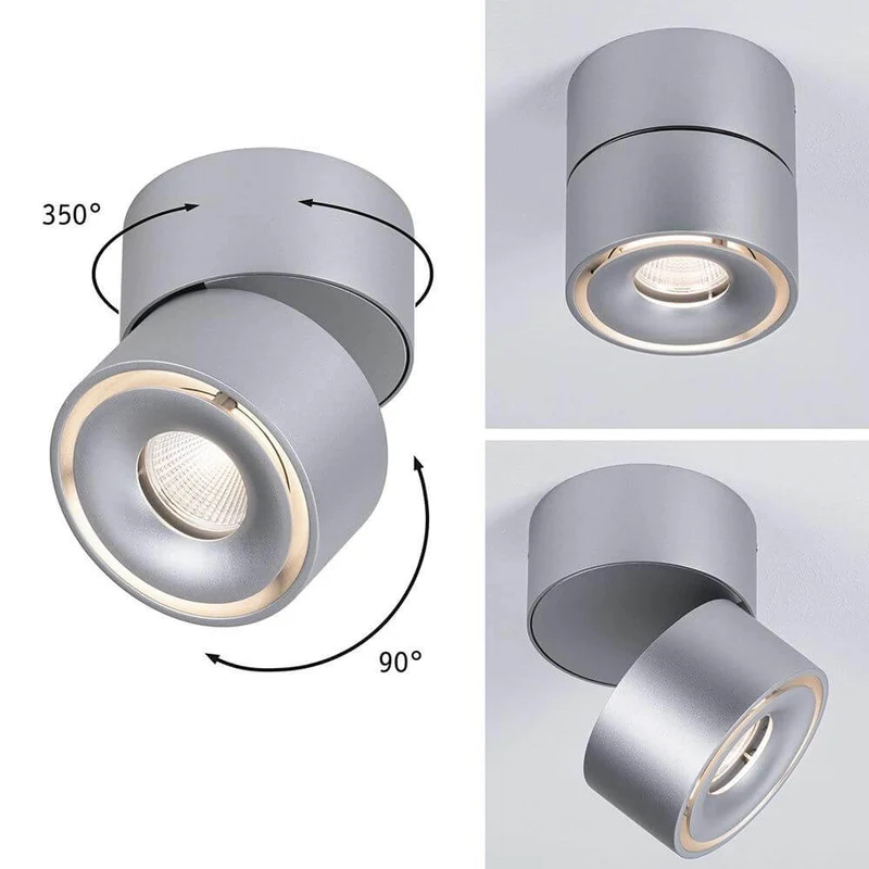 LED Deckenleuchte Spircle 530lm Chrom-Matt