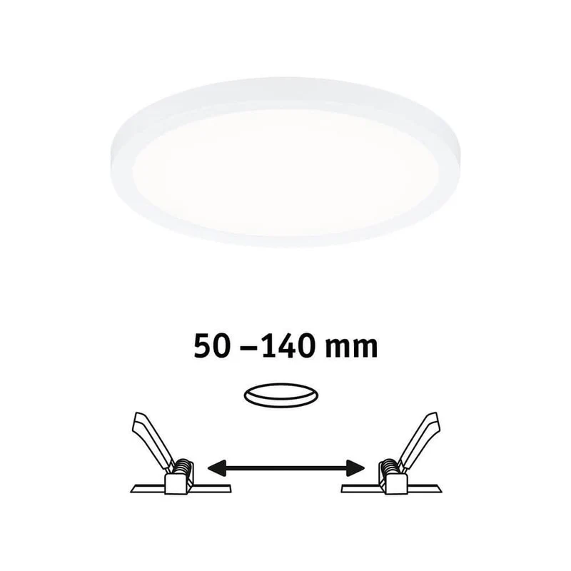 VariFit LED Einbaupanel Areo Rund Weiß Ø 17,5cm