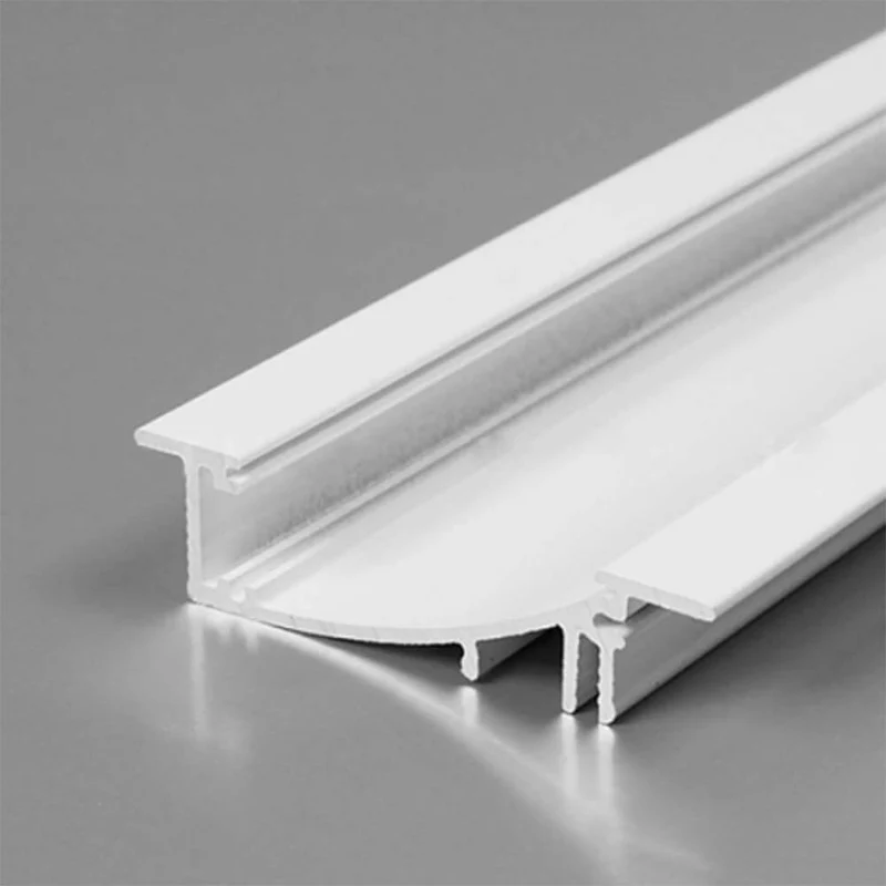Einbauprofil geschwungen 200cm Weiß ohne Abdeckung für LED-Strips