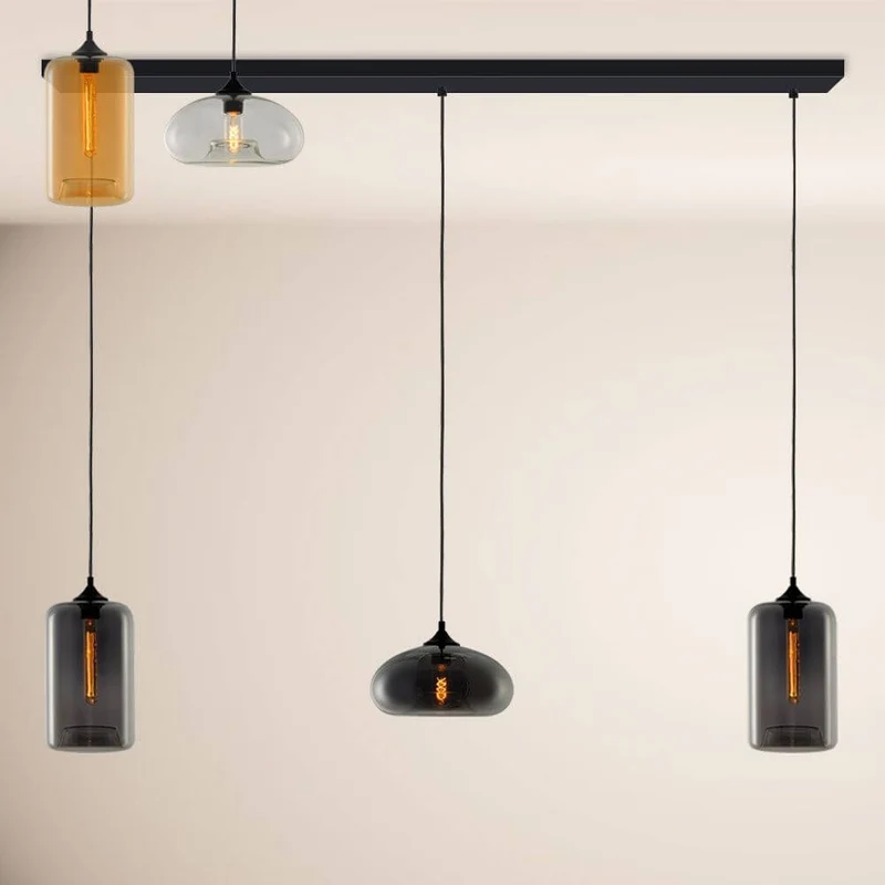 s.luce Cruet Esszimmerlampe 2 bis 5-flammig Balken 160cm