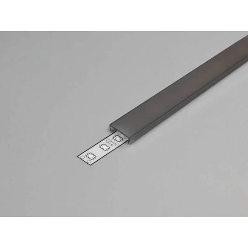 Abdeckung eckig 200cm Typ C Schwarz
