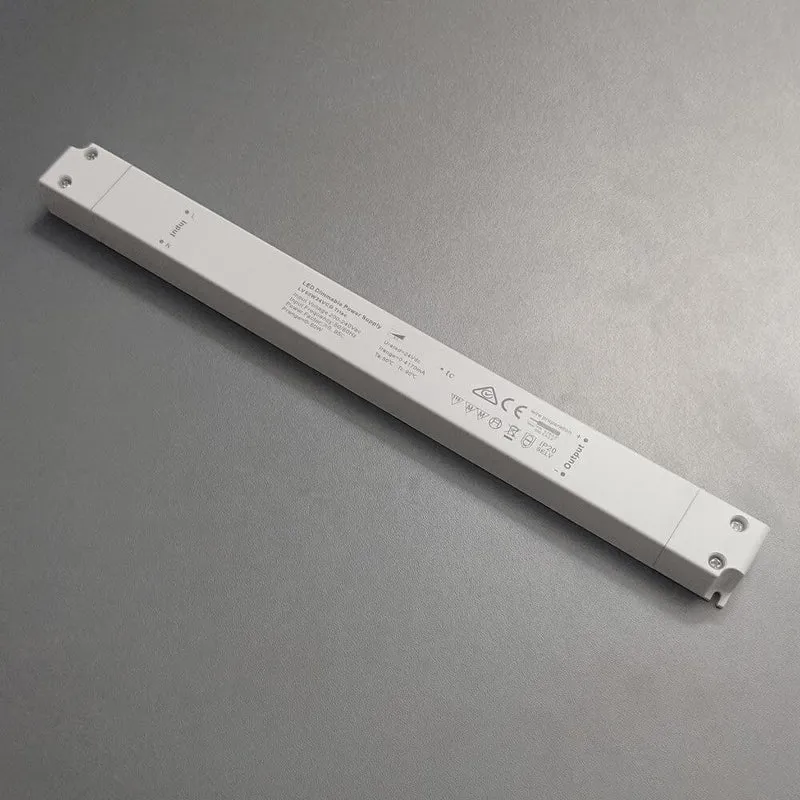 60W zertifiziertes Einbaunetzteil slim Dimmbar Triac 24V IP20