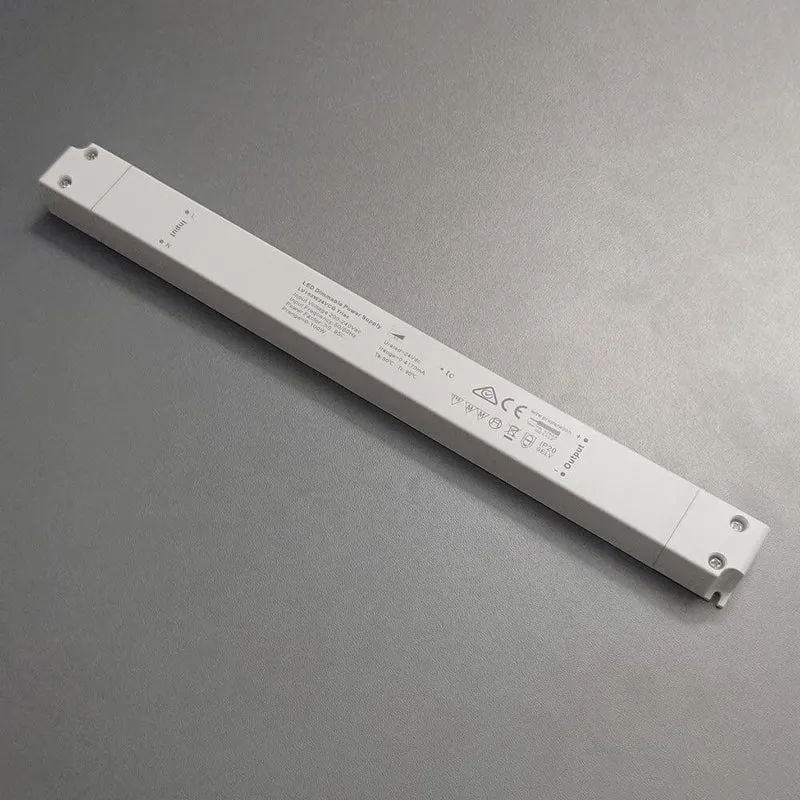 100W zertifiziertes Einbaunetzteil slim Dimmbar Triac 24V IP20