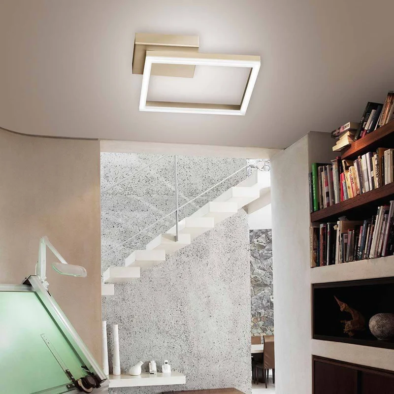 LED Deckenlampe Bard 1980lm Gold-Edelmatt