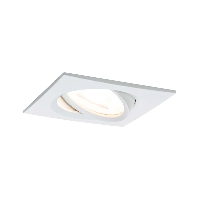 Einbauleuchte Nova eckig schwenkbar LED 3-stepdim 1x6,5W GU10 Weiß