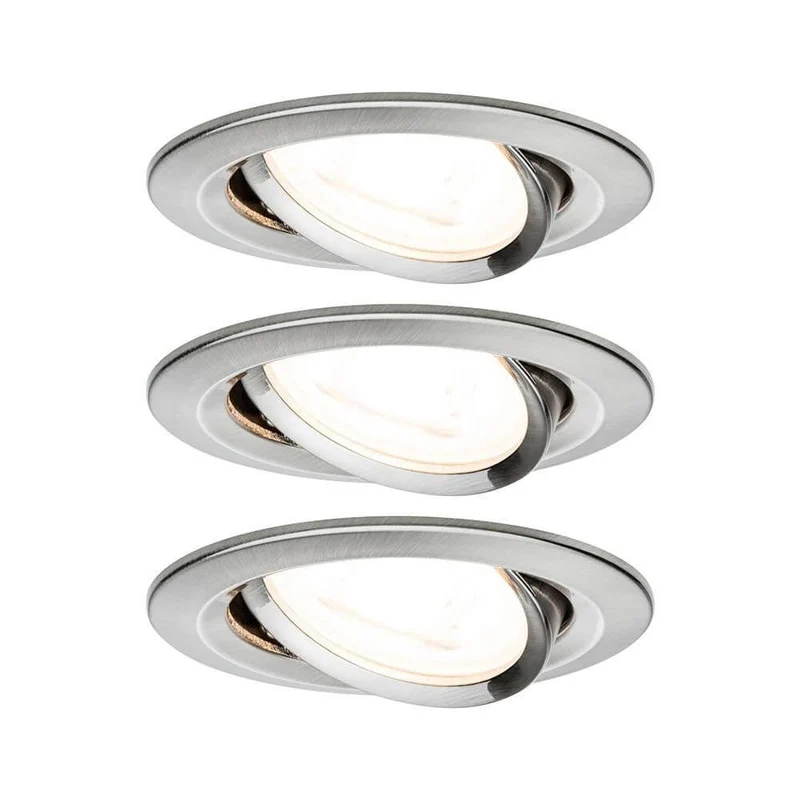 Einbauleuchten-Set Nova rund schwenkbar LED 3-stepdim 3x6,5W GU10