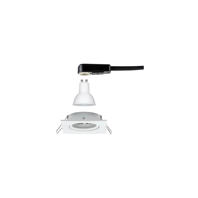 Einbauleuchte Nova eckig schwenkbar LED 1x6,5W 2700K GU10 Weiß