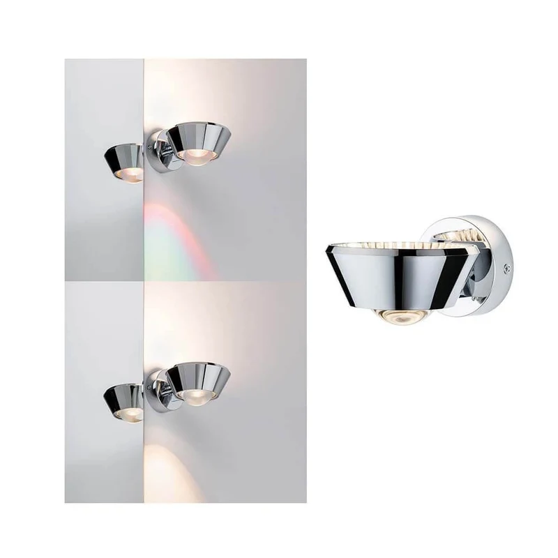 Wandleuchte Sabik IP44 LED Dimmbar 13W Chrom 230V