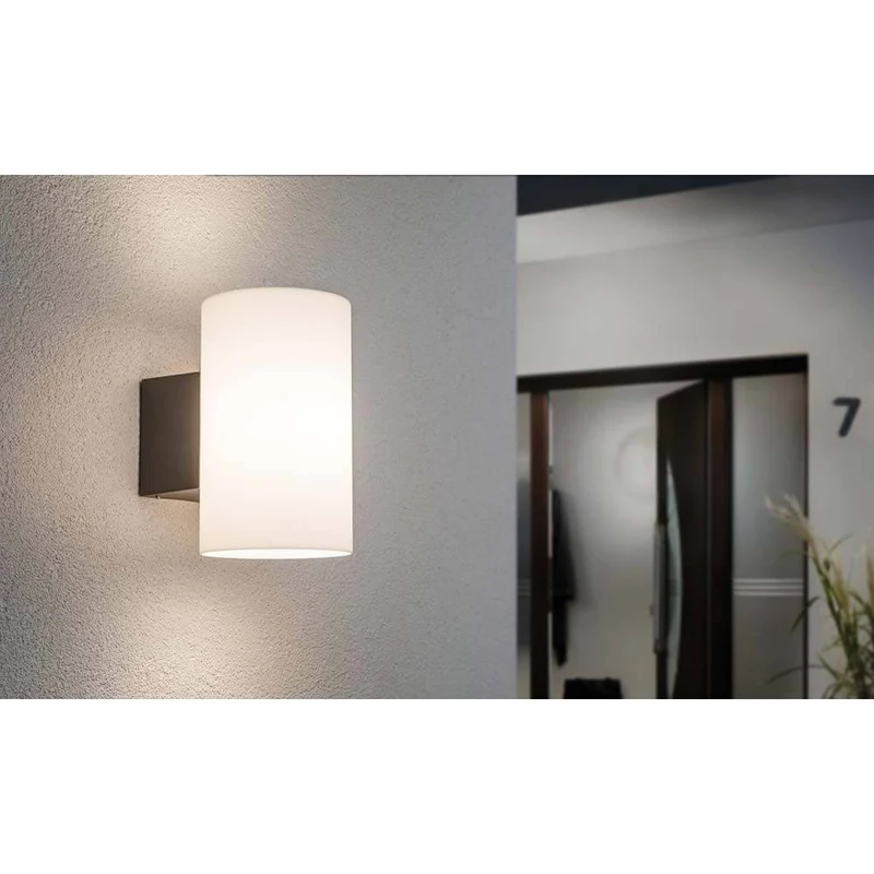 Outdoor Wandleuchte Tube IP54 E27 max 15W Alu
