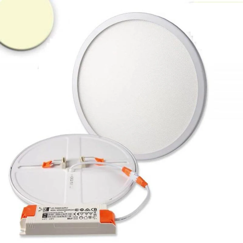 Einbau LED-Panel Ø 23cm Flex 23W Ausschnitt 5-21cm Warmweiß
