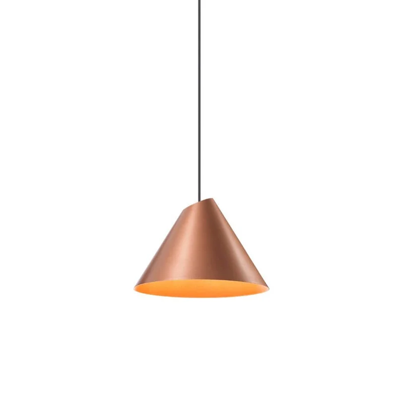 LED Hängelampe Shiek M Goldfarben, Kupfer